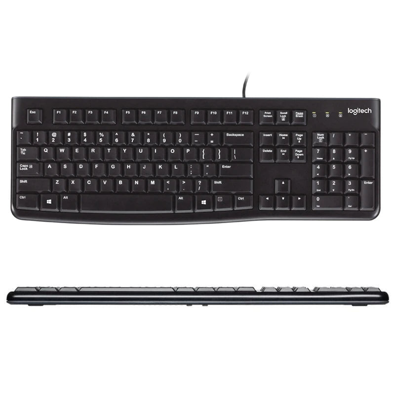 Clavier filaire Logitech K120 – USB, Résistant aux éclaboussures | PC & Mac