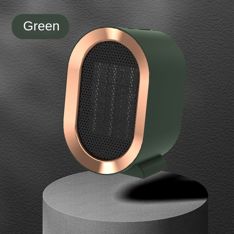 Mini Radiateur Soufflant PTC Portable – 800W/1200W, 3 Coloris Blanc Bleu Vert, Sécurité Anti-basculement, Bureau Maison