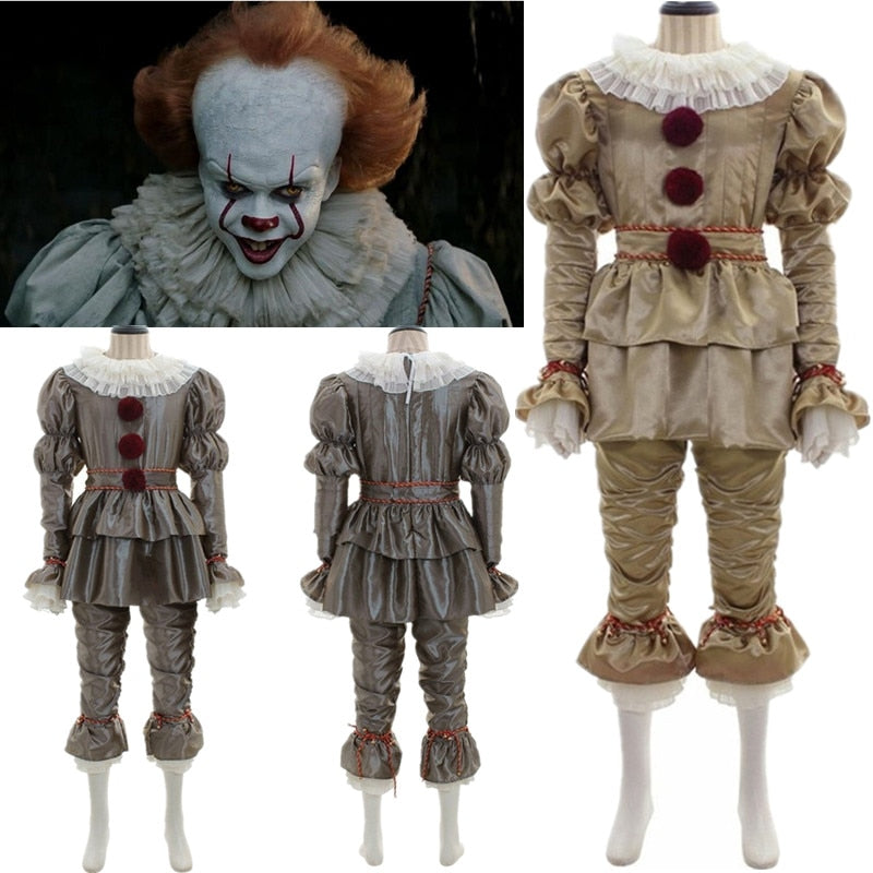 Costume Pennywise – Déguisement Clown Ça Chapitre 2, Cosplay Halloween Adulte & Enfant
