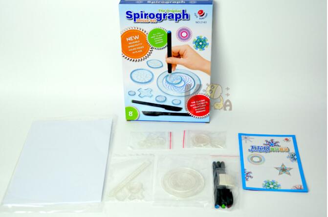 Kit Spirographe 22 Pièces – 21 Roues Dentées + Rack + 4 Stylos, Dessin Géométrique Créatif, Enfant & Adulte, Cadeau Loisirs Créatifs