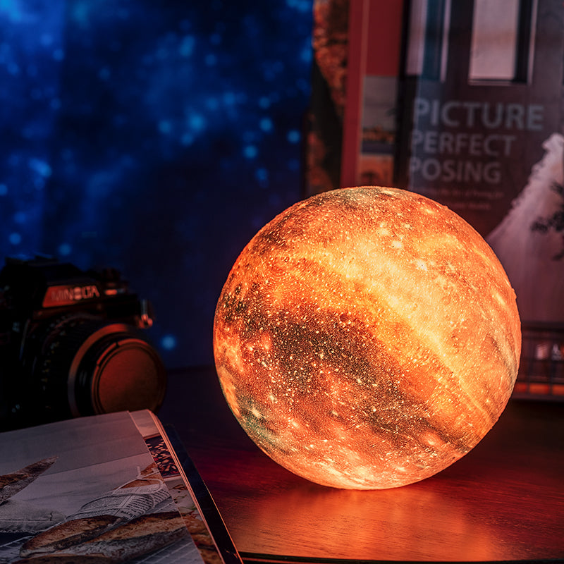 Lampe Galaxie 3D LED – 16 Couleurs & Télécommande, Veilleuse Lune Étoiles USB, 15 ou 20cm, Cadeau