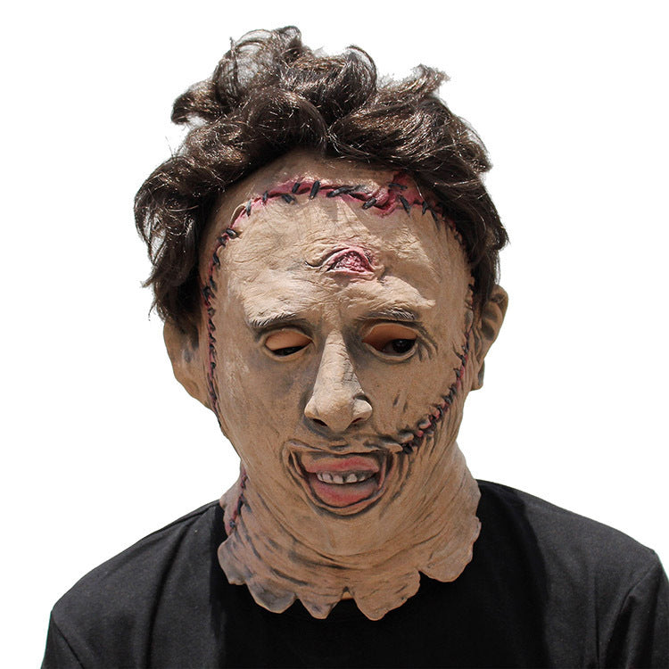 Masque Leatherface – Déguisement Halloween Horreur Film Texas Chainsaw Massacre, Latex, 30x25 cm