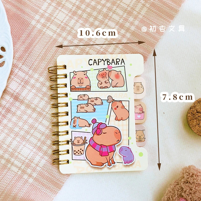 Bloc-notes Kawaii Capybara – Mémo Pad Esthétique, Papier Brouillon, Journal & Agenda