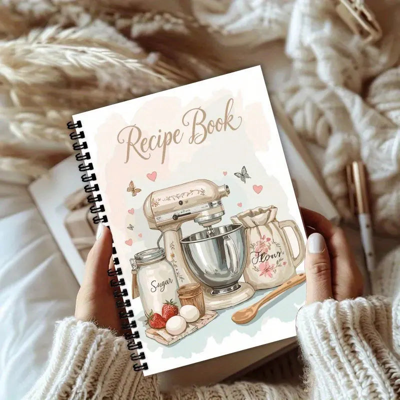 Carnet de Recettes Vierge – 100 Feuilles, Planification Repas & Pâtisserie