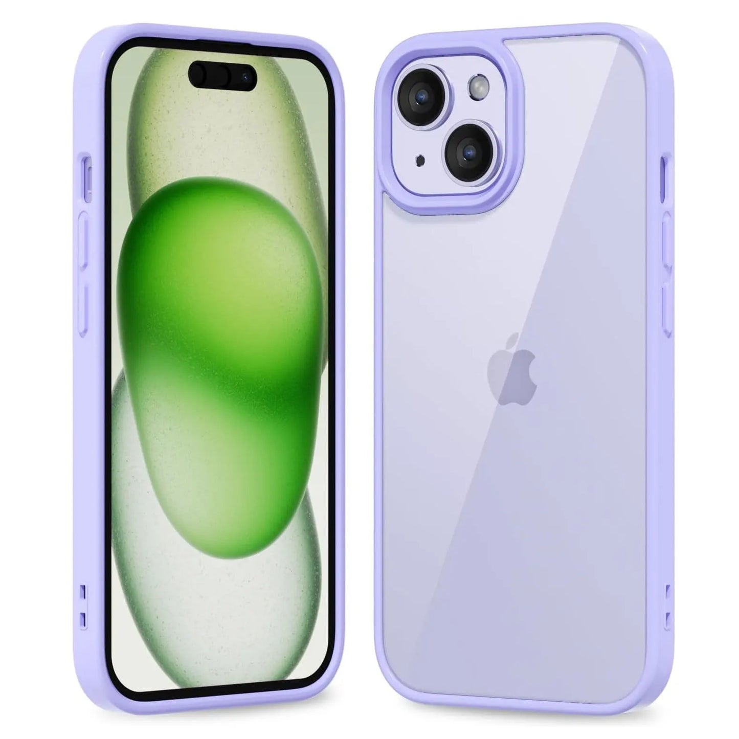 Coque Transparente Antichoc Colorée pour iPhone – Bumper Silicone, Compatible iPhone 11 à 16 Pro Max, 6 Couleurs