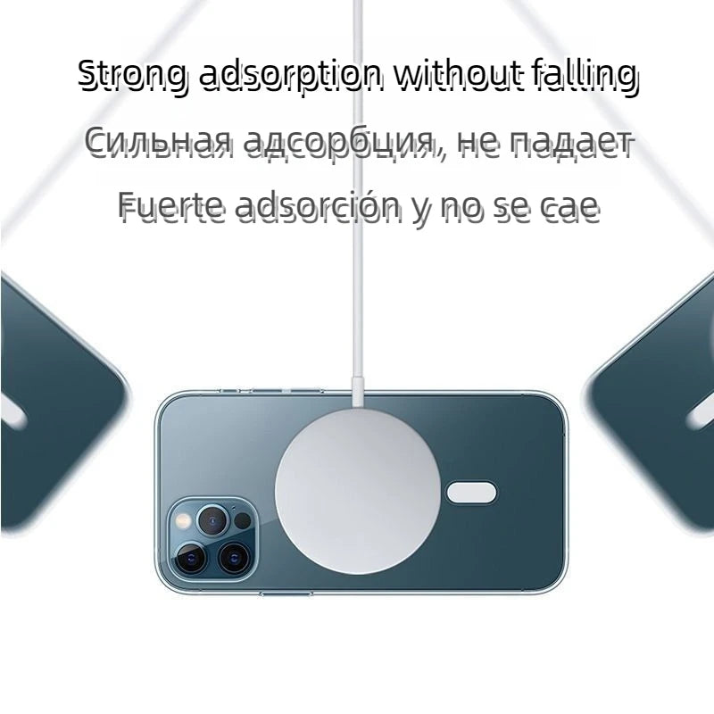 Coque Magnétique MagSafe pour iPhone – Bords Droits, Recharge Sans Fil, Compatible iPhone X à 16 Pro Max