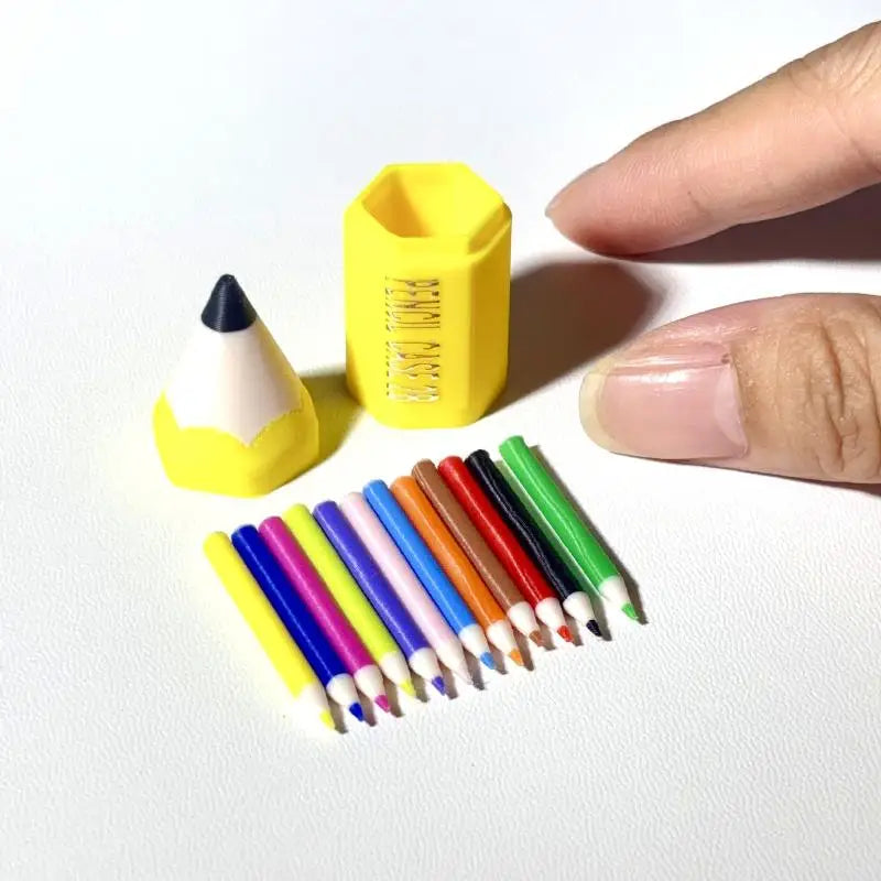 Set Miniature Fournitures Scolaires – 10 à 12 Pièces, Maison de Poupée & Jeu, 5 Assortiments