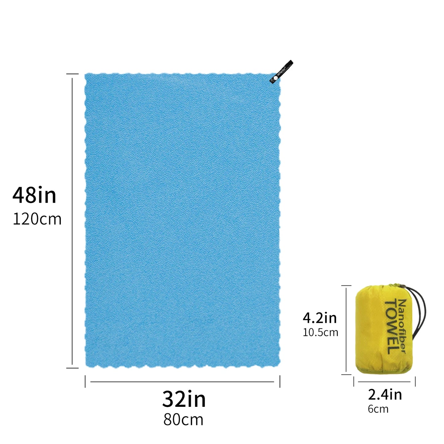 Serviette Microfibre Ronde – Séchage Rapide, Légère, Plage Running Voyage