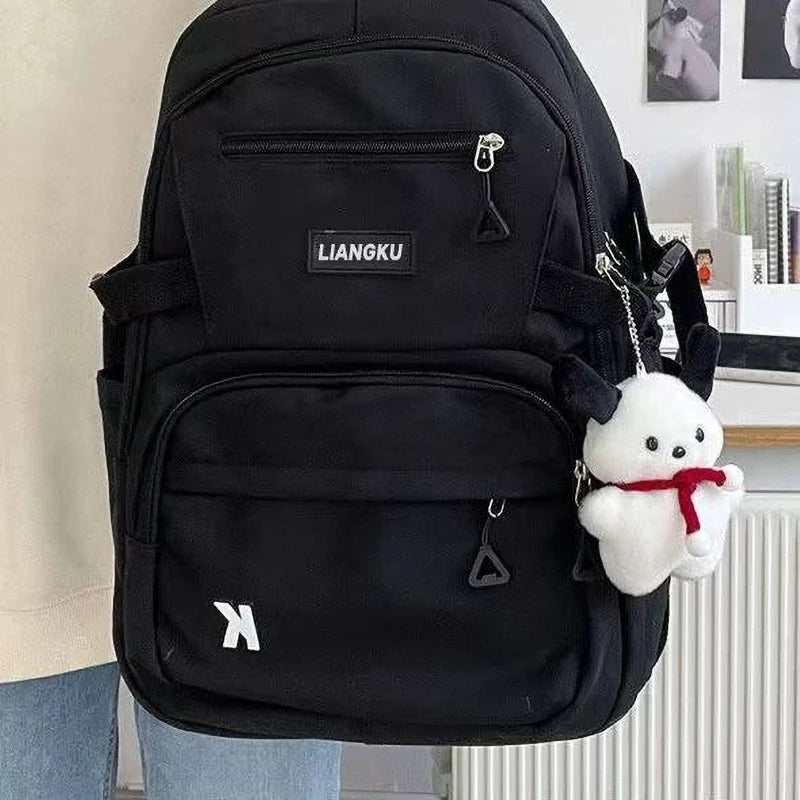 Sac à Dos Grande Capacité – Poche Laptop, Style Instagram, Lycée & Fac, 3 Coloris