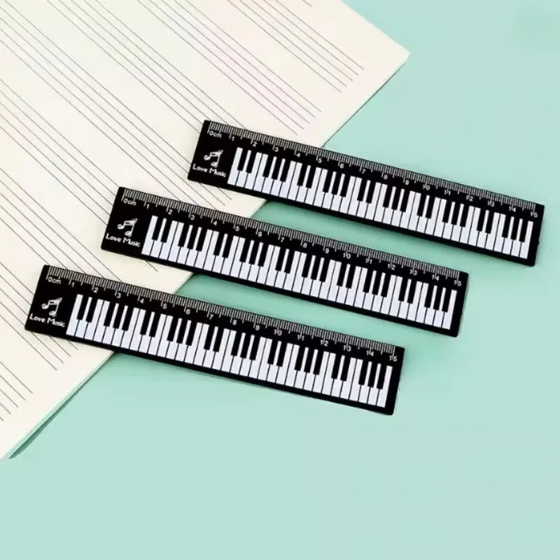 Règle Musicale Piano 15cm – Marque-Page & Outil de Mesure, Cadeau Musicien, École & Bureau