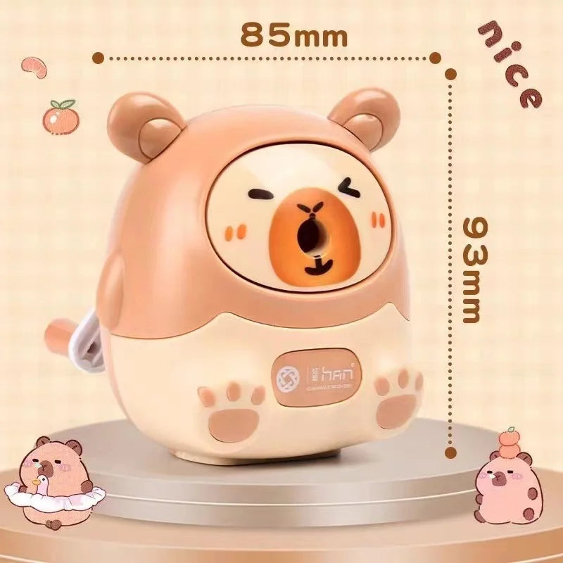 Taille-Crayon Capybara Kawaii – Papeterie Créative Style Coréen, 4 Modèles