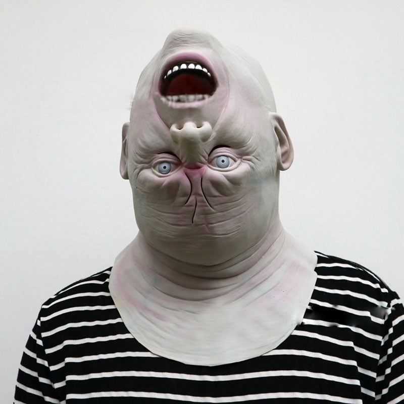 Masque Zombie Horreur Latex – Déguisement Halloween & Cosplay, Visage Ensanglanté Alien Démon, Taille Universelle Adulte