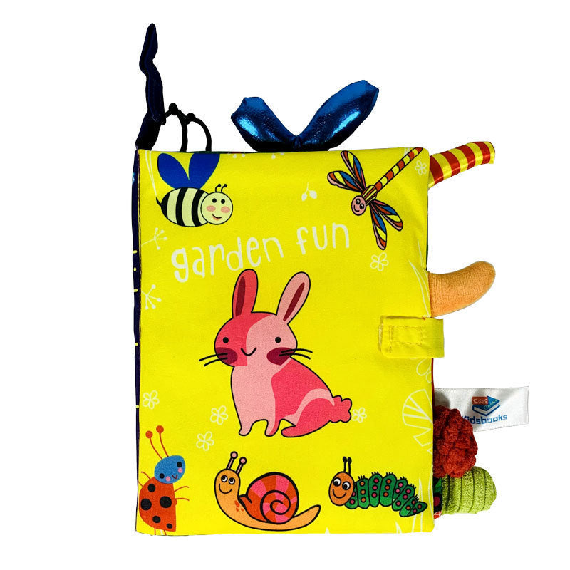 Livre Sensoriel 3D en Tissu Lavable pour Bébé 0-3 ans – Indestructible & Éveil | 9 Thèmes