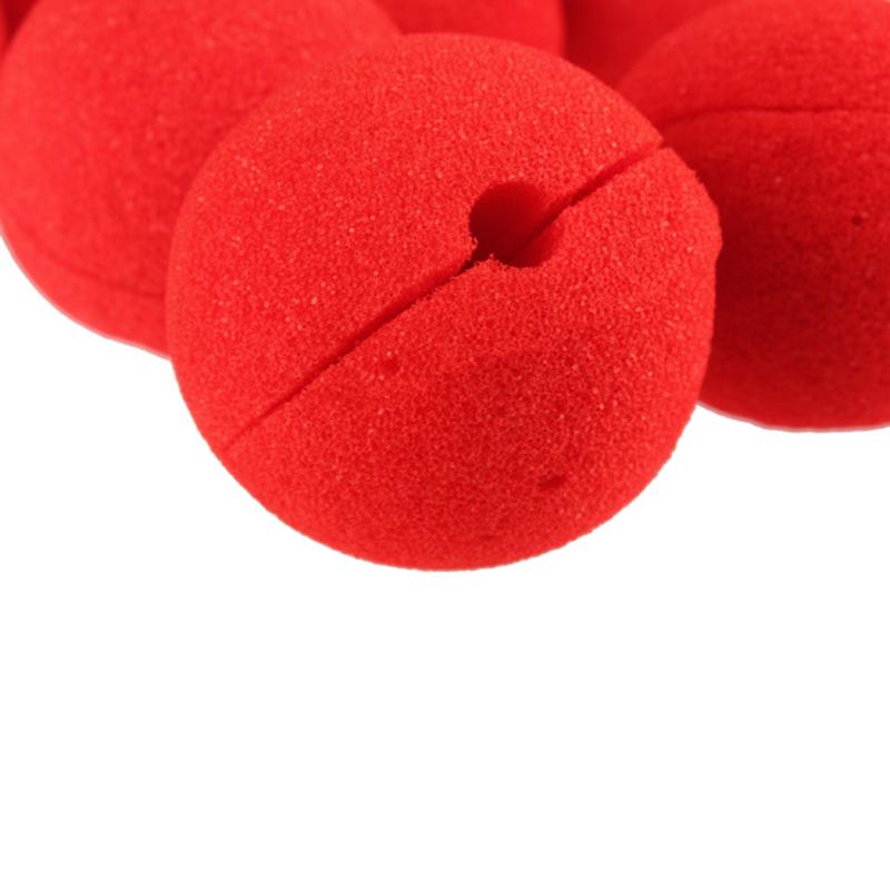 Lot de 10 Nez de Clown Rouge en Éponge – Accessoire Déguisement Halloween Carnaval Mariage Fête, Diamètre 5 cm