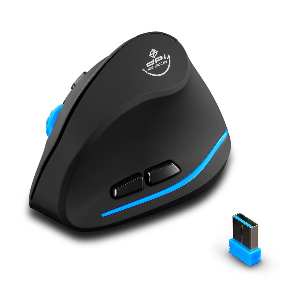 Souris Verticale Ergonomique Sans Fil ZELOTES F-35A – 2400 DPI, 6 Boutons, USB 2.4G, Compatible PC Laptop Mac, Anti-Douleur Poignet