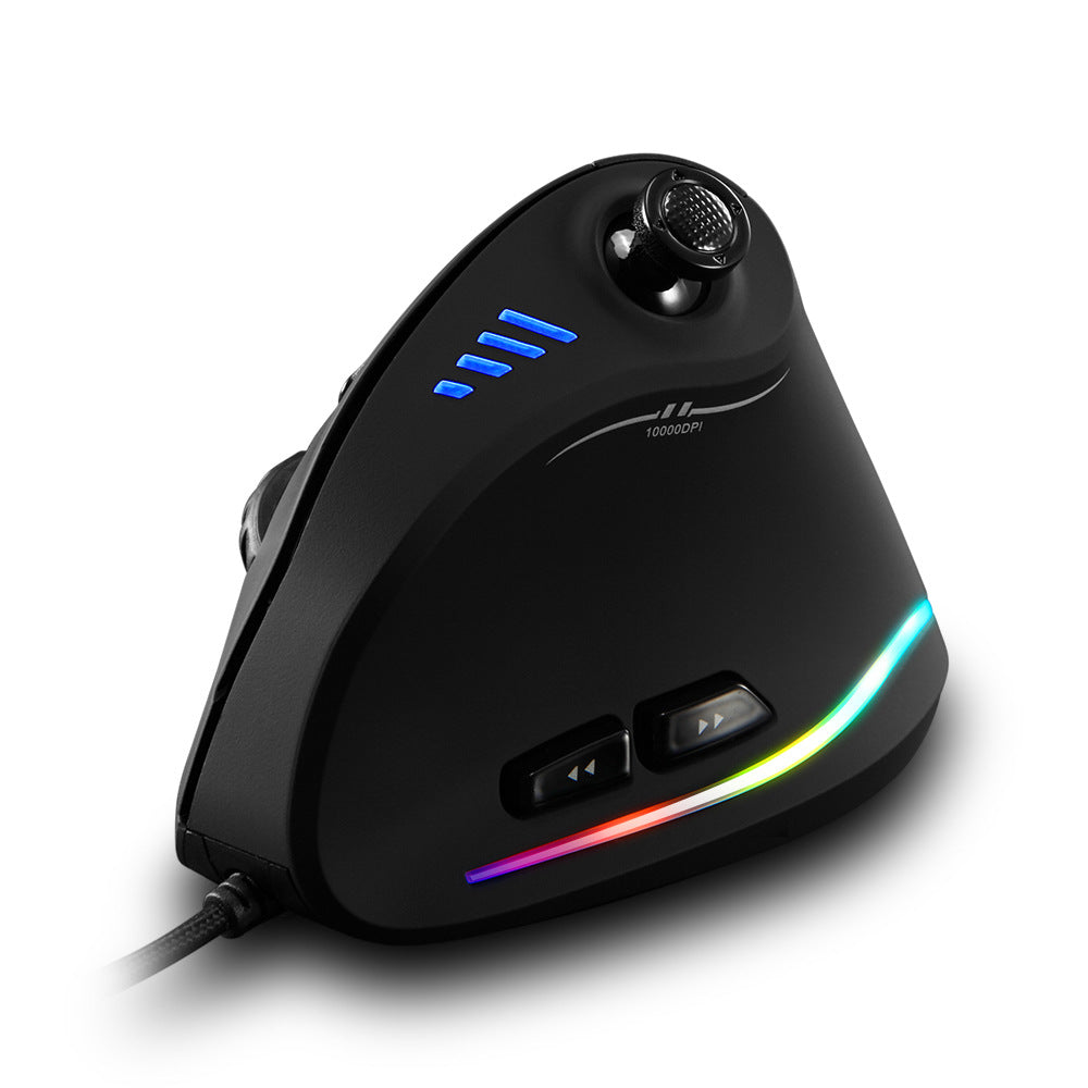 Souris Gaming Verticale Ergonomique Filaire C-18 RGB – 10 000 DPI