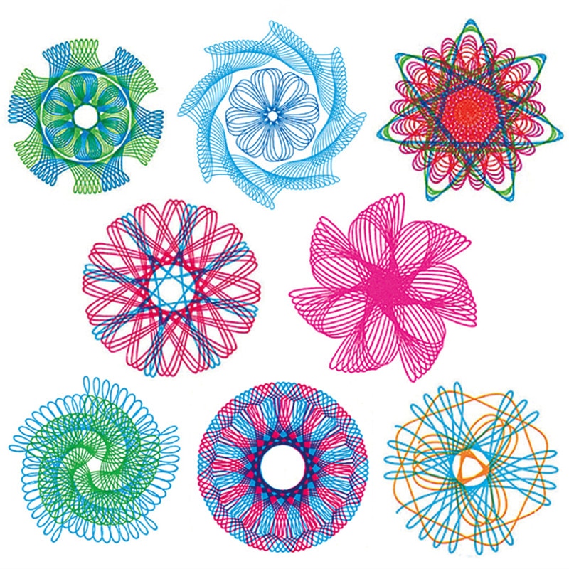 Kit Spirographe 22 Pièces – 21 Roues Dentées + Rack + 4 Stylos, Dessin Géométrique Créatif, Enfant & Adulte, Cadeau Loisirs Créatifs