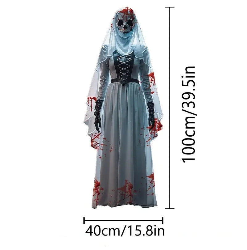 Toile Suspendue 2D Halloween Horreur – Faucheur, Dame Blanche ou Sorcière, Déco Intérieur & Extérieur, Polyester