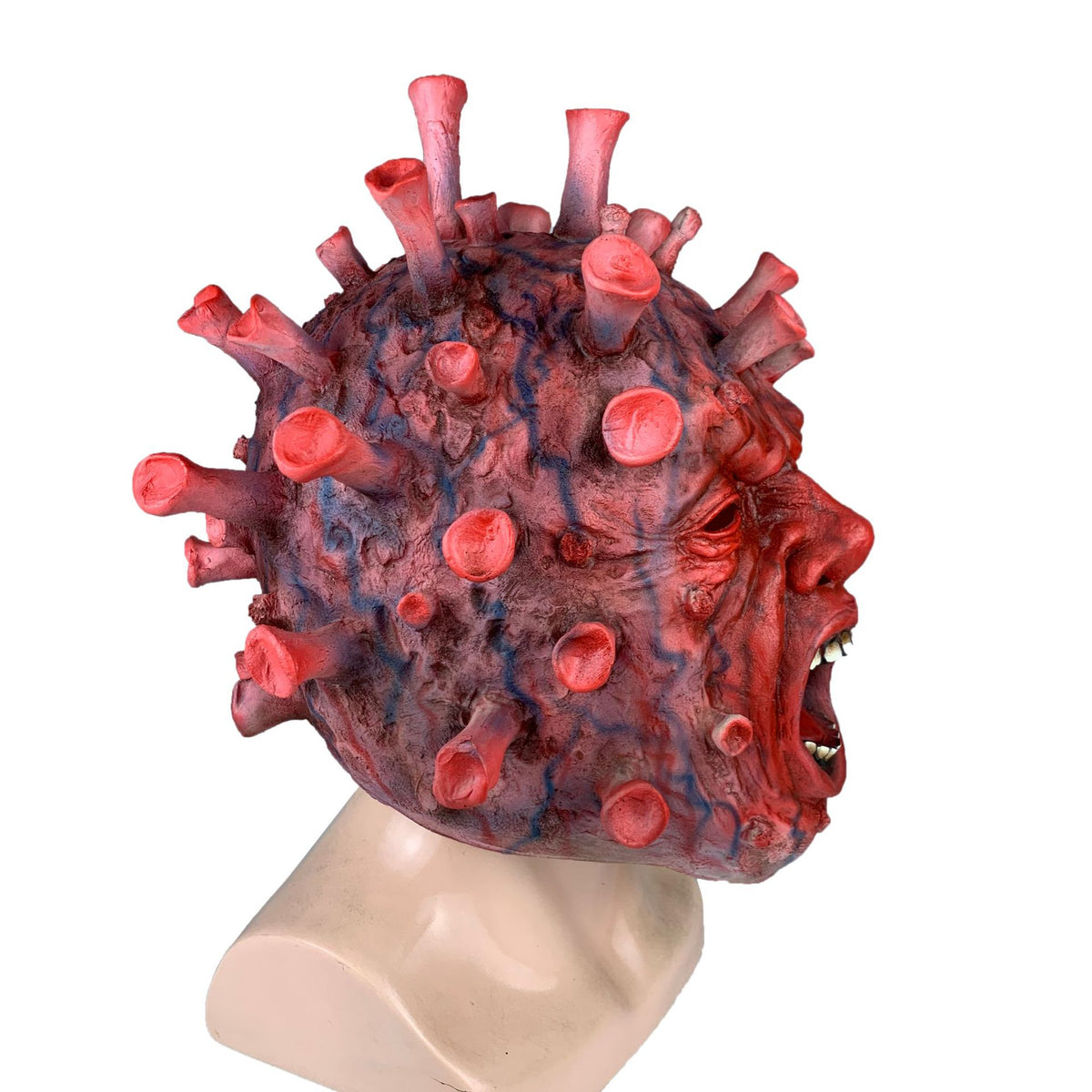 Masque Virus Horreur Latex – Déguisement Halloween & Cosplay Monstre Tête Entière, 3 Coloris