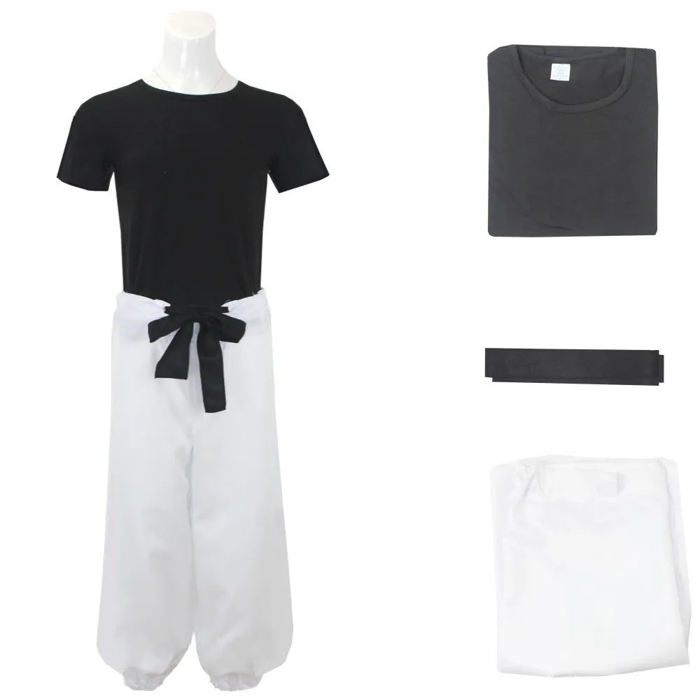 Costume Cosplay Jujutsu Kaisen – Toji Fushiguro & Satoru Gojo, Tissu Jacquard, Tailles S à XL, Halloween & Carnaval