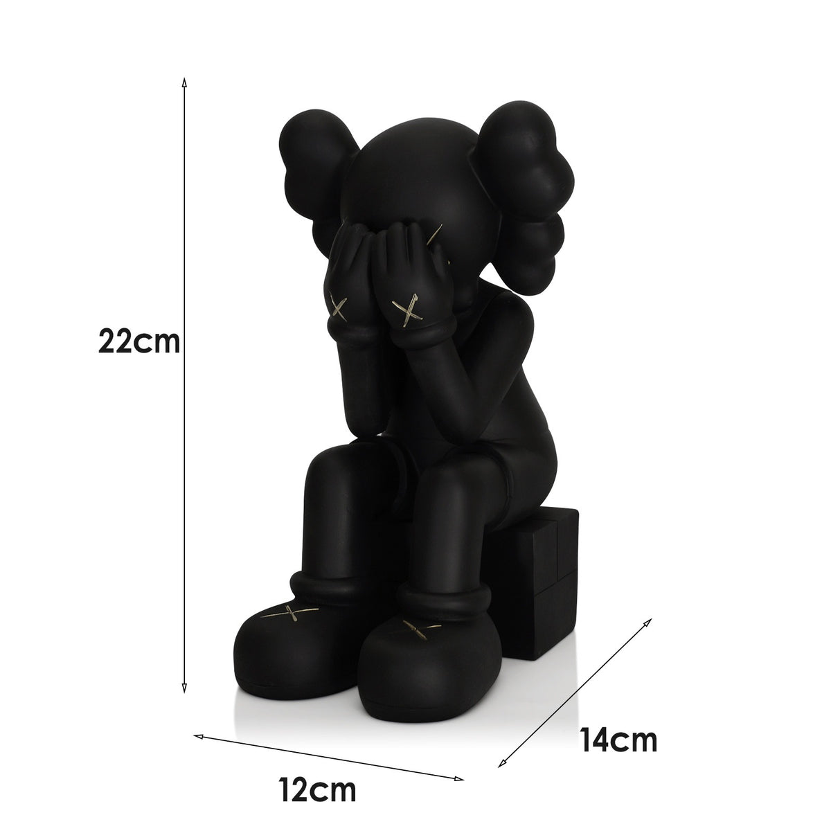 Figurine Ours Assis en Résine – Décoration Maison, 4 Coloris, Style Moderne
