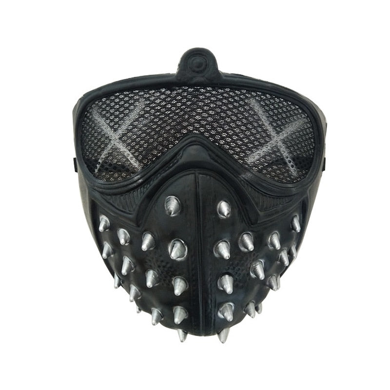 Masque Latex à Rivets Style Cosplay & Halloween – Watch Dogs, Survie, Jeux Tactiques, Fête