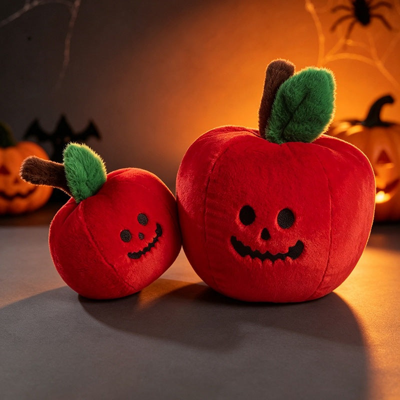Peluche Pomme Empoisonnée Halloween – Jouet Doudou Déco Enfant, 3 Tailles 12, 20 ou 28 cm