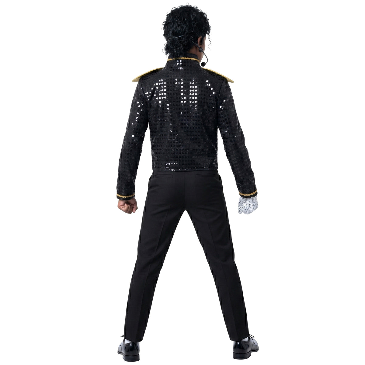 Costume Michael Jackson Enfant – Déguisement Paillettes Cosplay Scène & Halloween, Tailles S à XL