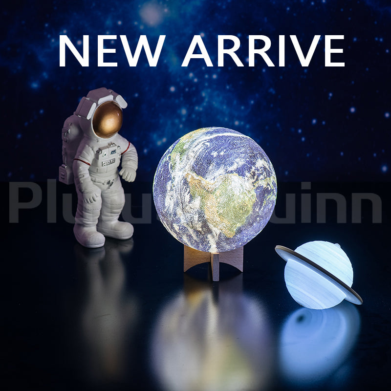 Lampe Galaxie 3D LED – 16 Couleurs & Télécommande, Veilleuse Lune Étoiles USB, 15 ou 20cm, Cadeau