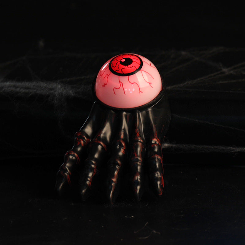 Main Fantôme Bougie & Œil Lumineux Halloween – Prop Déco Plastique, 4 Modèles, Ambiance Atmosphère Soirée