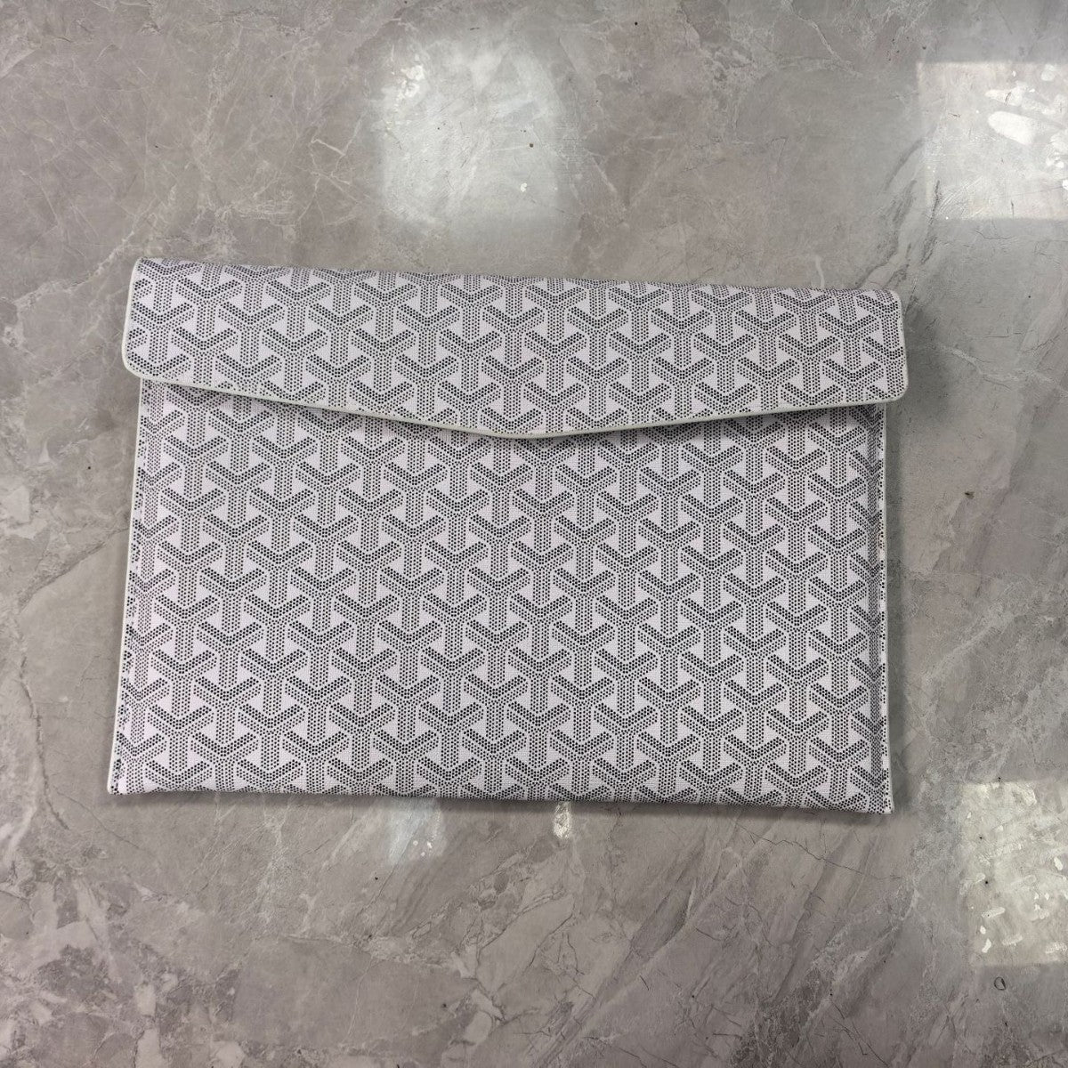 Housse Ordinateur Portable 13" Motif Géométrique – Compatible MacBook | Noir, Blanc, Vert