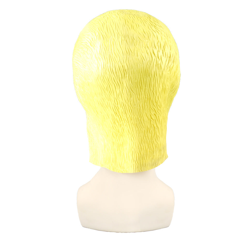 Masque Canard Jaune Latex – Déguisement Halloween & Cosplay Humoristique, Masque Animal Tête Entière, 30x28 cm