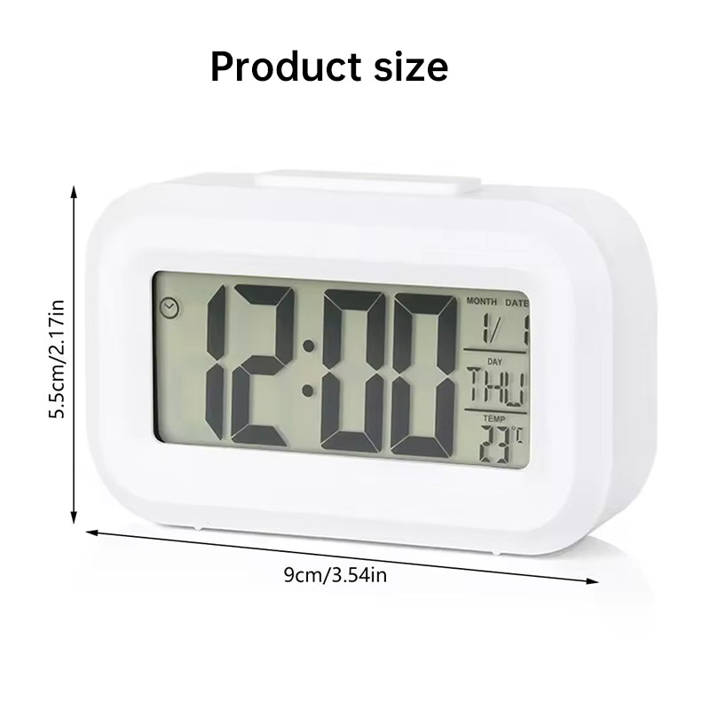 Réveil Digital LED Multifonctions – Affichage Heure Date Température, Veilleuse, Snooze, 2 Coloris, Chambre & Chevet