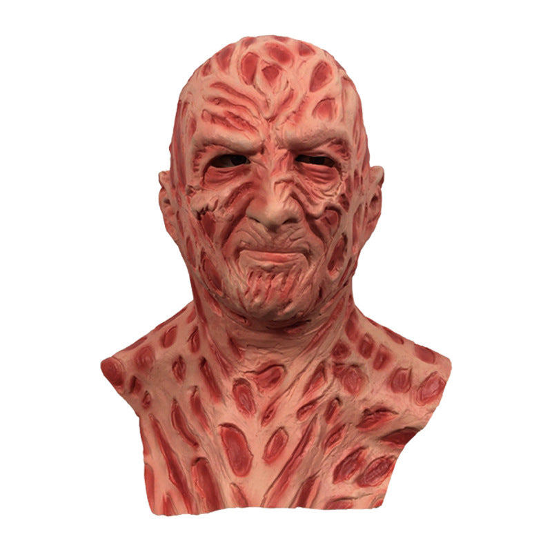 Ensemble Freddy Krueger Halloween – Masque Latex + Gants Griffes Horreur, Set Complet Cosplay & Carnaval