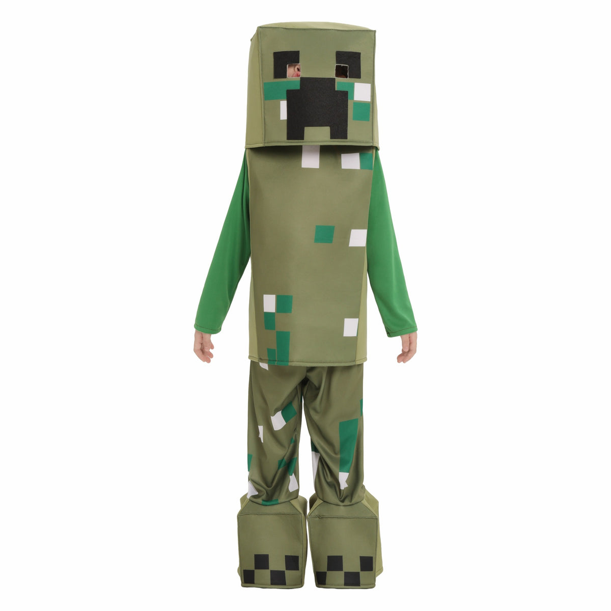 Costume Creeper Minecraft Enfant – Déguisement Cosplay Halloween & Scène, Tailles S à XL