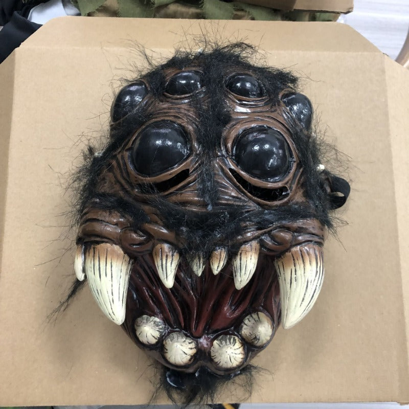 Masque Araignée Horreur Latex – Déguisement Halloween & Cosplay Animal, Accessoire Soirée & Carnaval