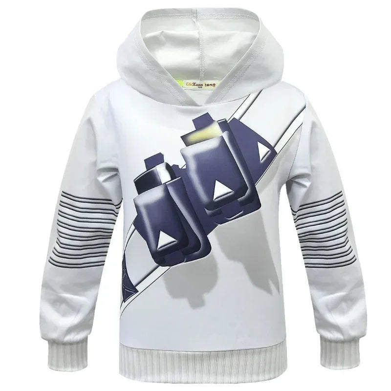 Costume DJ Marshmello Enfant – Combinaison Cosplay Halloween & Carnaval, Style Fortnite, 5–10 ans