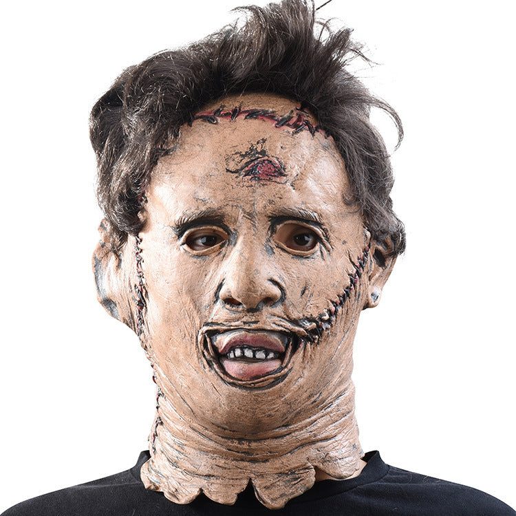 Masque Leatherface – Déguisement Halloween Horreur Film Texas Chainsaw Massacre, Latex, 30x25 cm