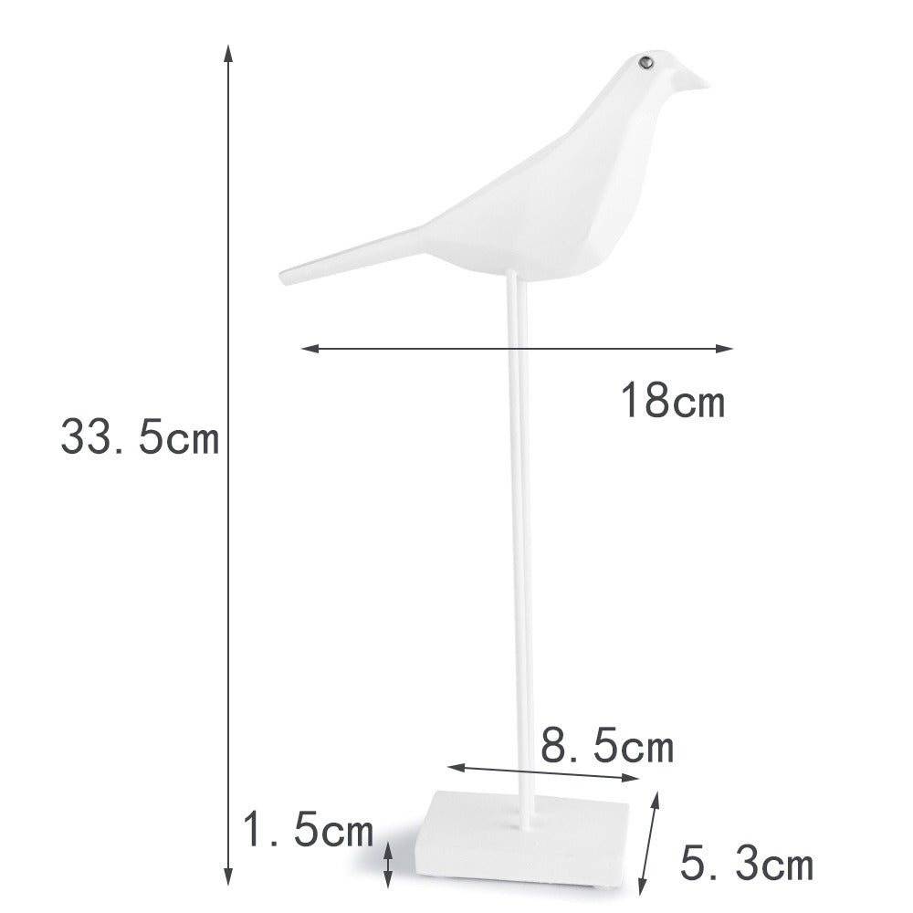 Figurine Pigeon en Résine – Décoration Maison, 2 Coloris Noir & Blanc, Style Nature