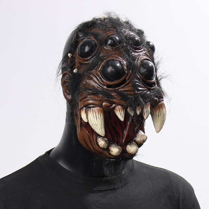 Masque Araignée Horreur Latex – Déguisement Halloween & Cosplay Animal, Accessoire Soirée & Carnaval