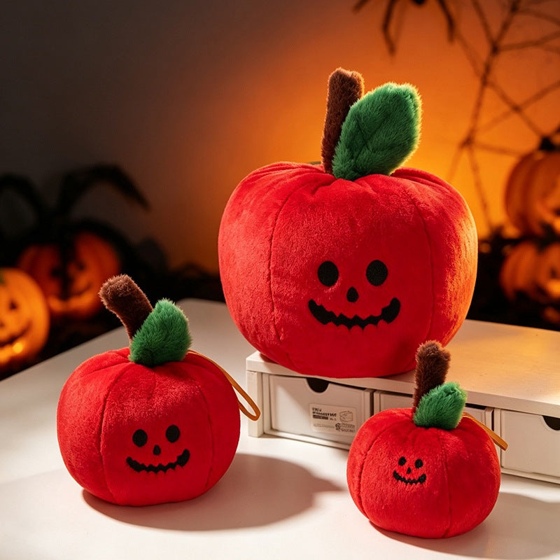 Peluche Pomme Empoisonnée Halloween – Jouet Doudou Déco Enfant, 3 Tailles 12, 20 ou 28 cm