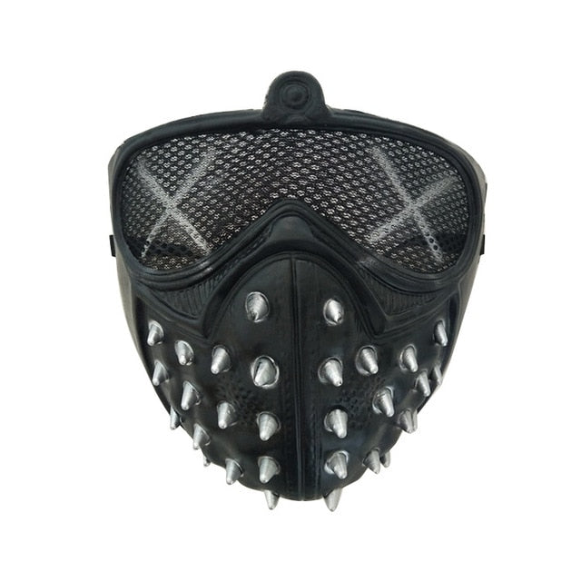 Masque Latex à Rivets Style Cosplay & Halloween – Watch Dogs, Survie, Jeux Tactiques, Fête
