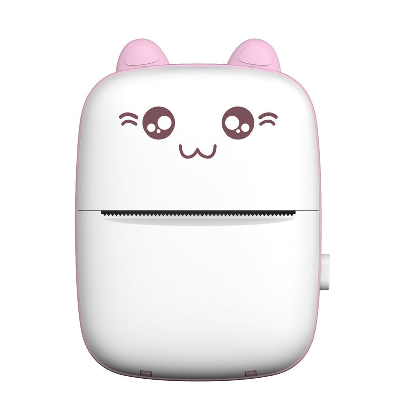 Mini Imprimante Thermique Portable Bluetooth Sans Encre – Photo & Étiquettes, 203 DPI, iOS & Android, Rose ou Bleu + Papier