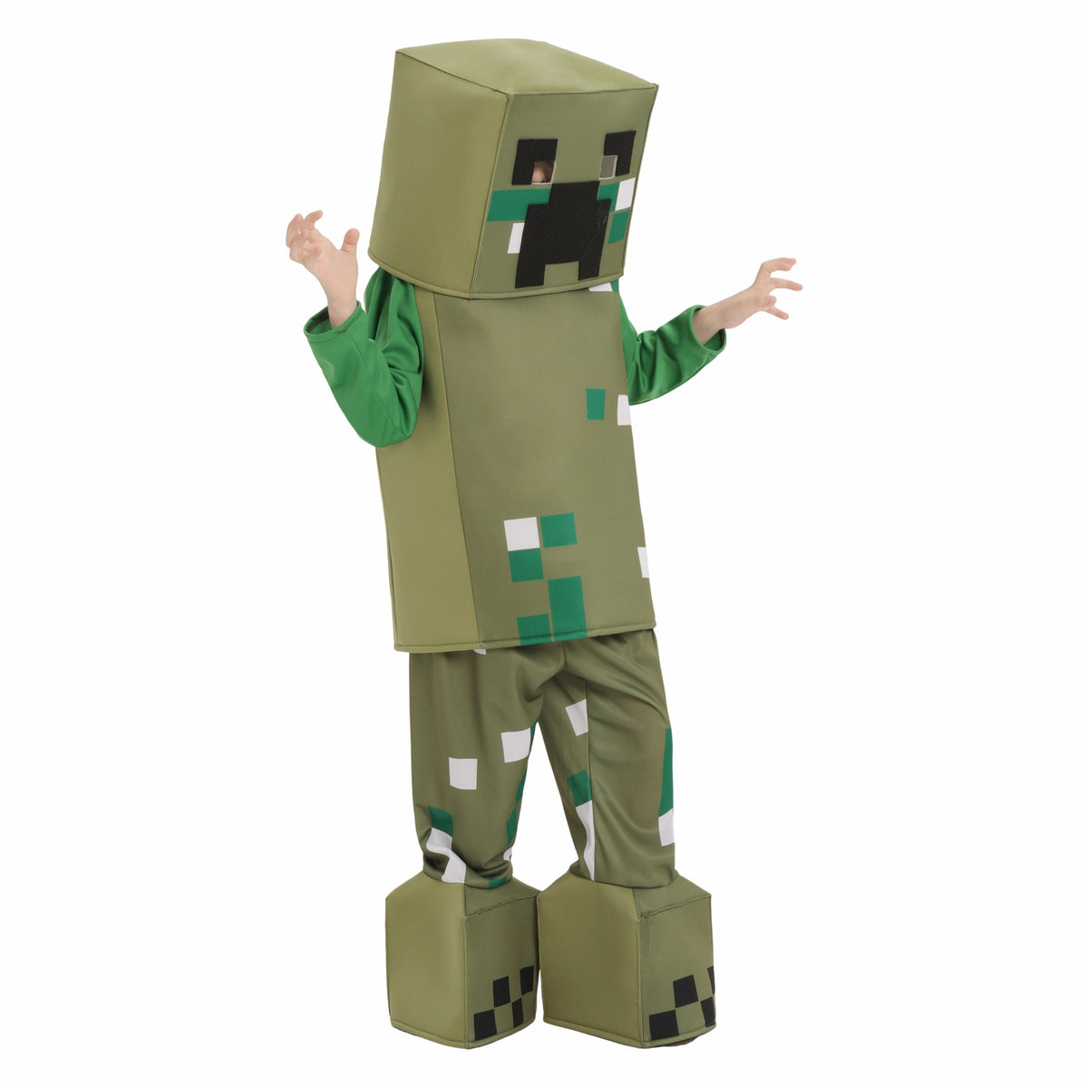 Costume Creeper Minecraft Enfant – Déguisement Cosplay Halloween & Scène, Tailles S à XL