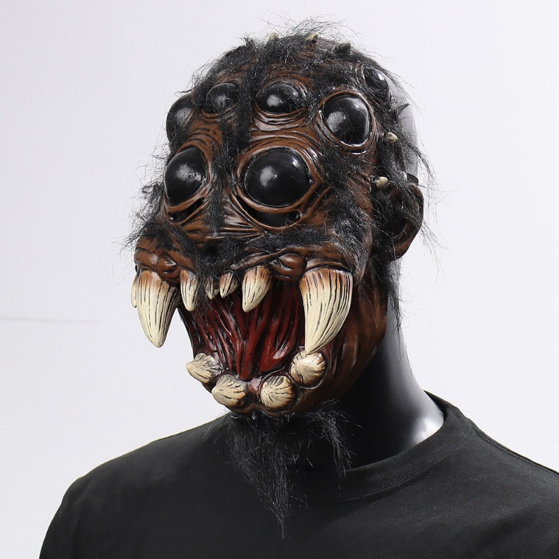 Masque Araignée Horreur Latex – Déguisement Halloween & Cosplay Animal, Accessoire Soirée & Carnaval