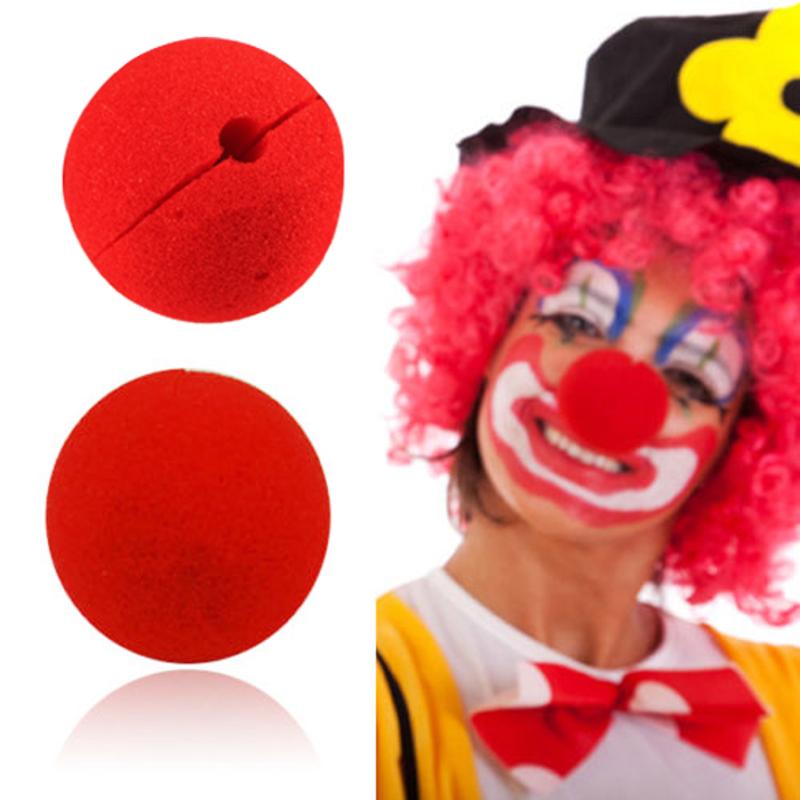 Lot de 10 Nez de Clown Rouge en Éponge – Accessoire Déguisement Halloween Carnaval Mariage Fête, Diamètre 5 cm