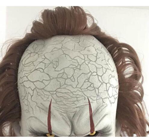 Masque Pennywise – Déguisement Halloween Clown Horreur « Ça » Stephen King, Latex Éco, Taille Universelle