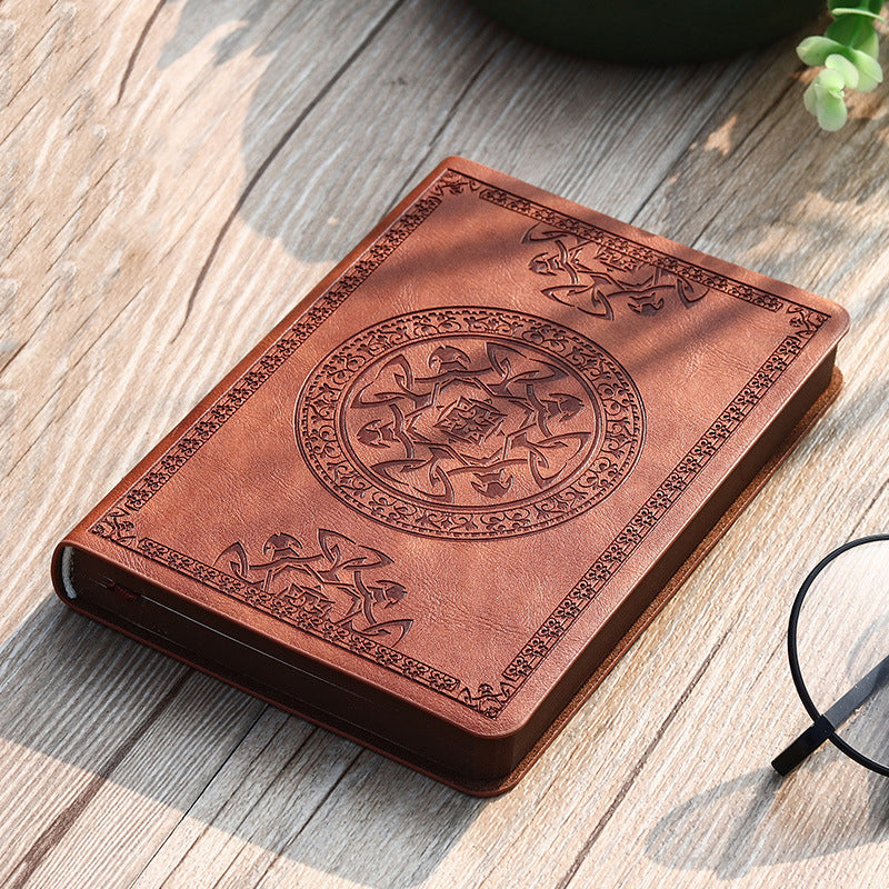 Carnet A6 Simili-Cuir – 140 Feuilles 80g, 280 Pages, 3 Coloris, Journal Intime, Cahier Bureau & Livre de Recettes