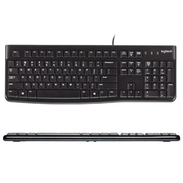 Clavier filaire Logitech K120 – USB, Résistant aux éclaboussures | PC & Mac