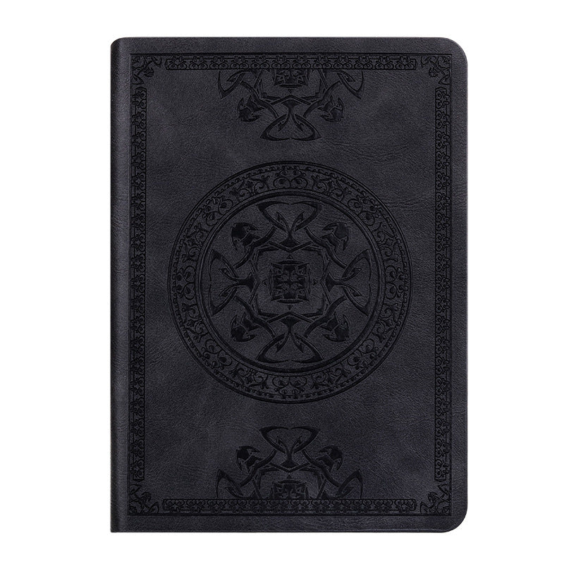 Carnet A6 Simili-Cuir – 140 Feuilles 80g, 280 Pages, 3 Coloris, Journal Intime, Cahier Bureau & Livre de Recettes